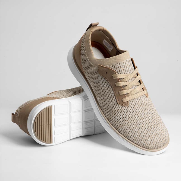 Men's Anti-Slip Fashion Mesh Sneakers - SAND - 4